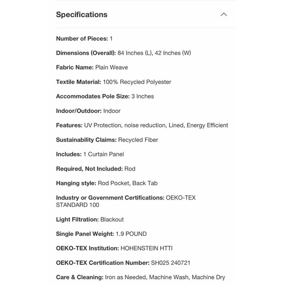 SET OF 2 42"W x 84"L Scallop Kids' Blackout Window Curtain Panel Pink-Pillowfort - Picture 7 of 7